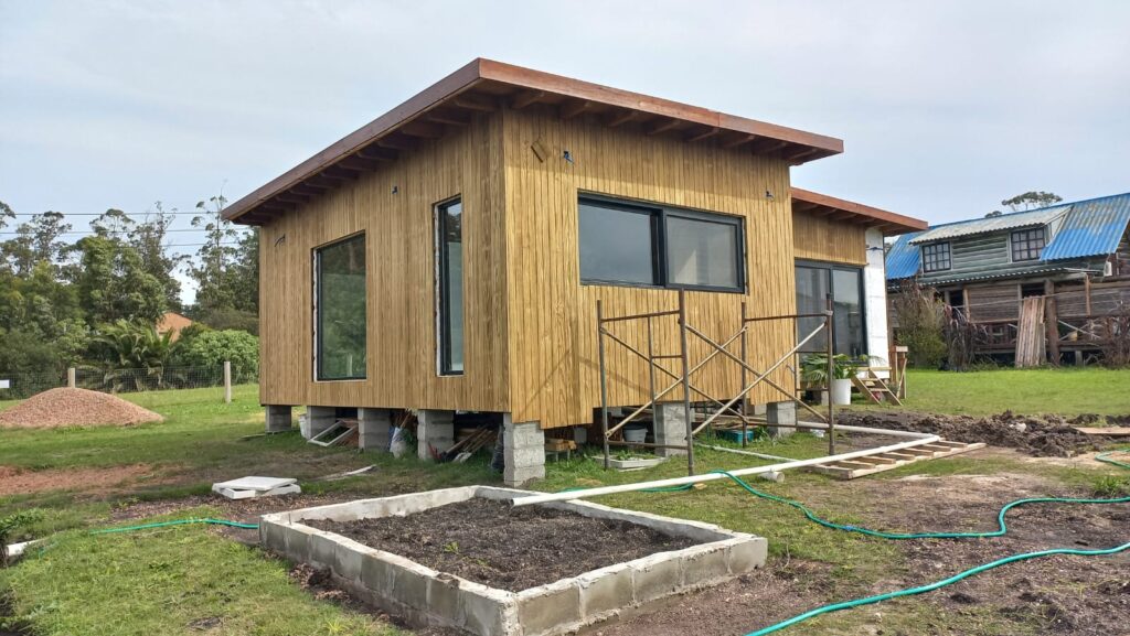 Foto de la casa en construcción